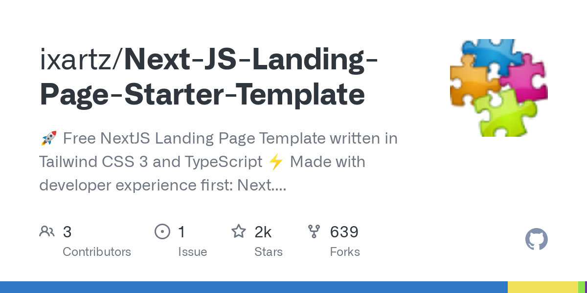 Next JS Landing Page Starter Template