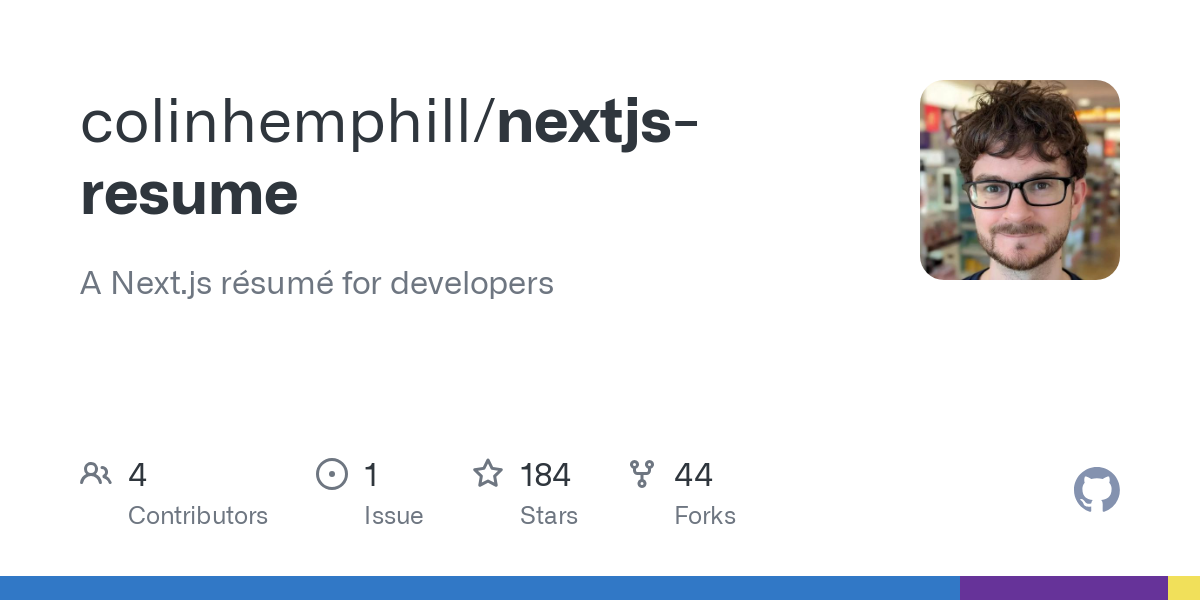 nextjs resume