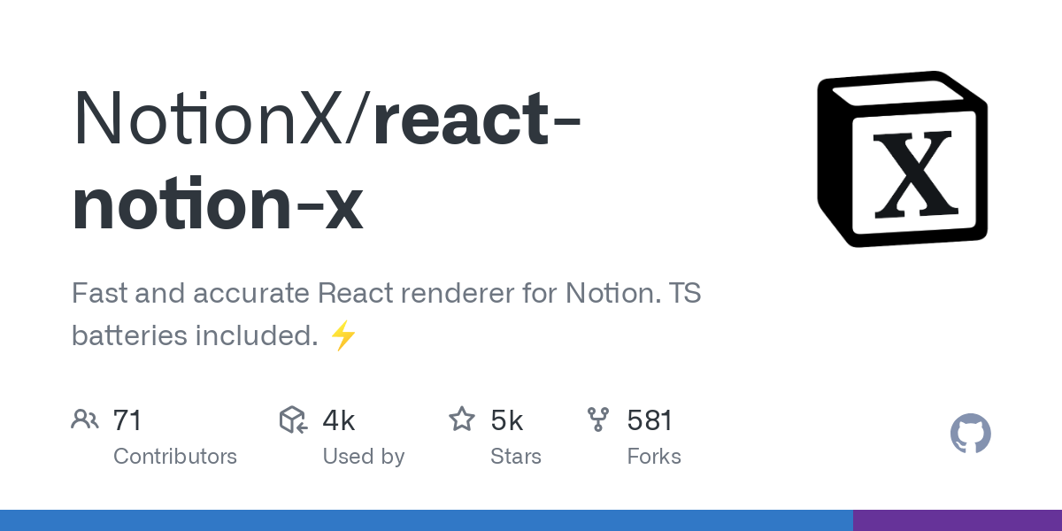 react notion x