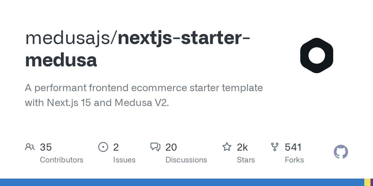 nextjs starter medusa
