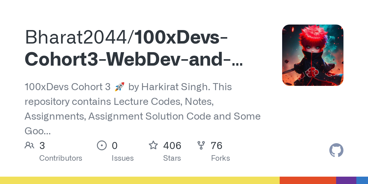 100xDevs Cohort3 WebDev and Devops