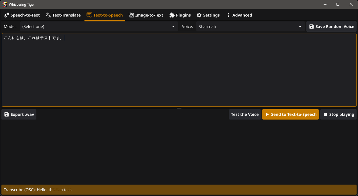 Registerkarte "Text-zu-Sprache"