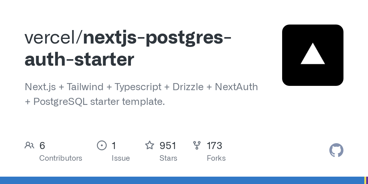 nextjs postgres auth starter