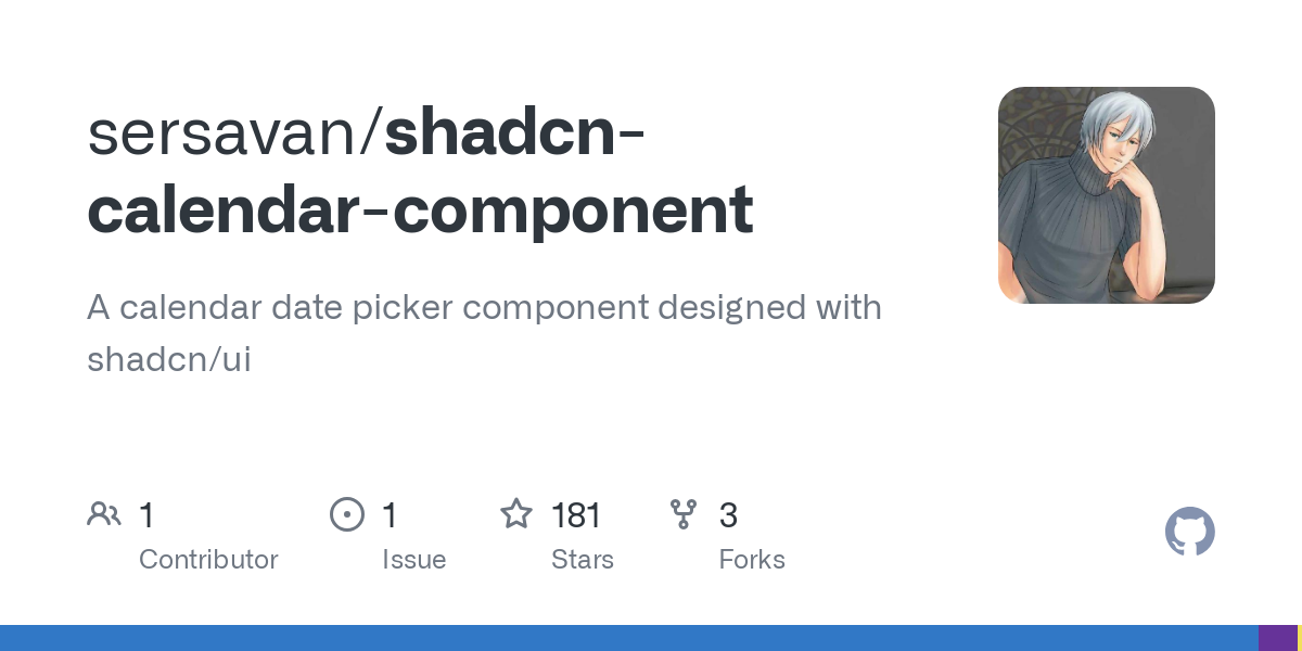 shadcn calendar component