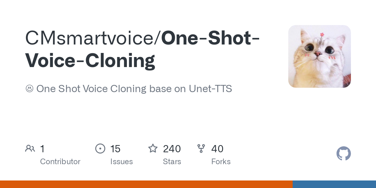 One Shot Voice Cloning