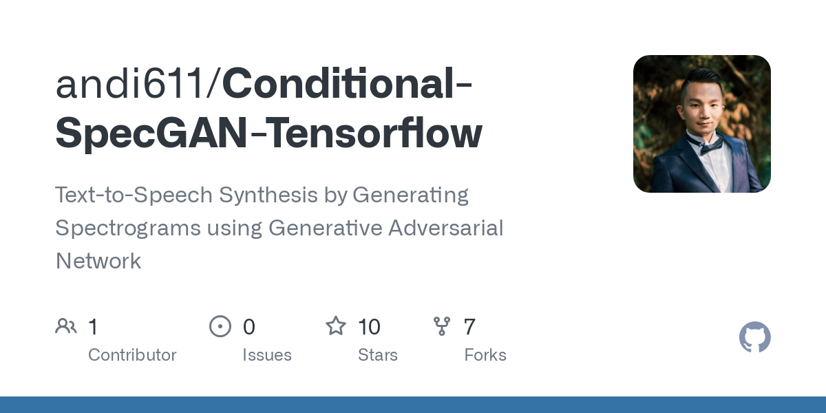 Conditional SpecGAN Tensorflow