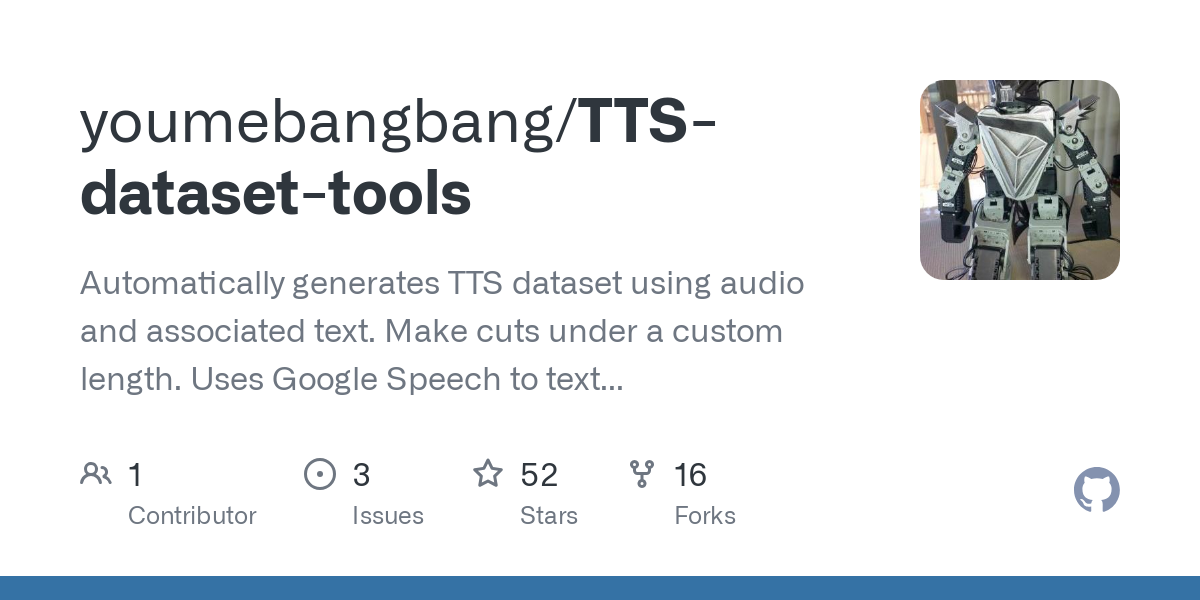 TTS dataset tools