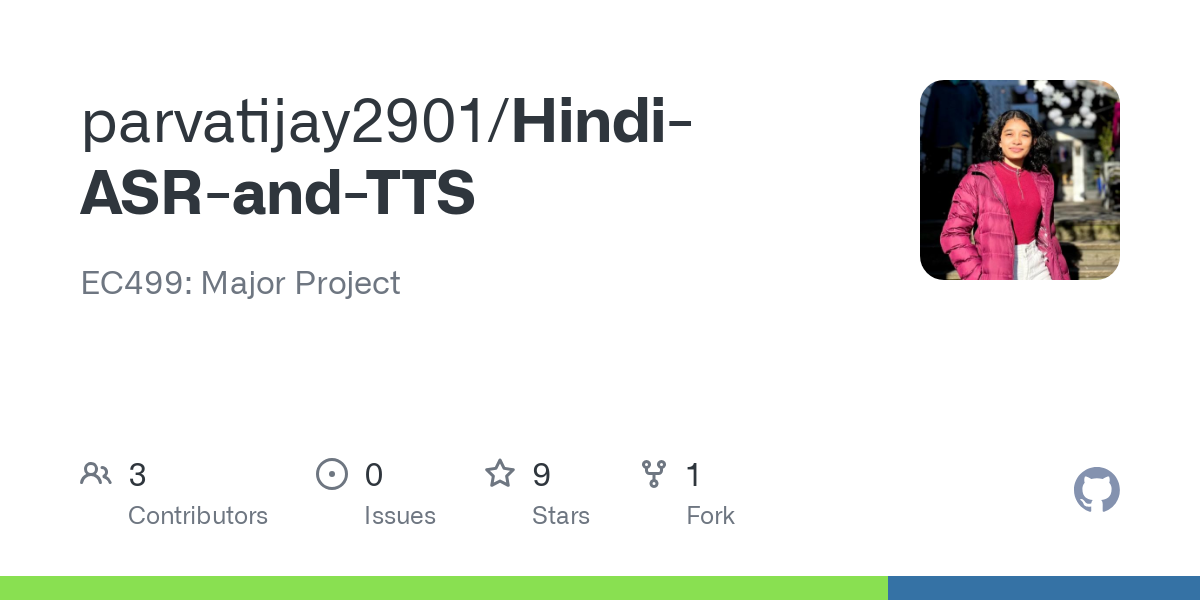 Hindi ASR and TTS