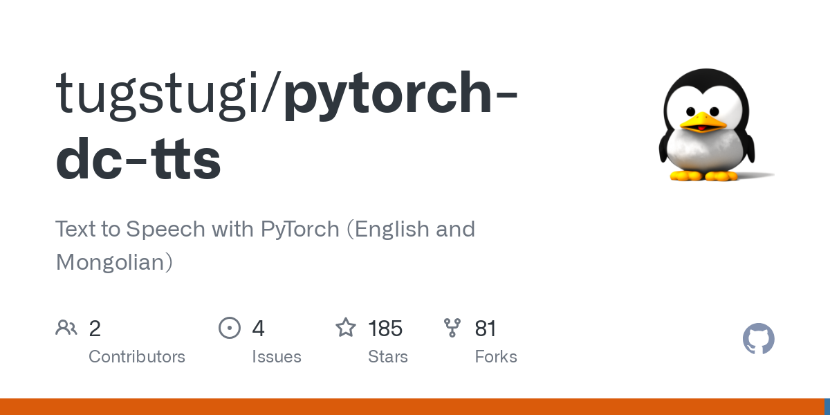 pytorch dc tts