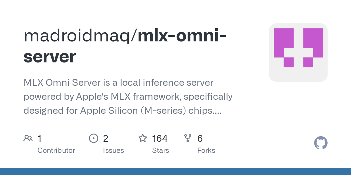 mlx omni server