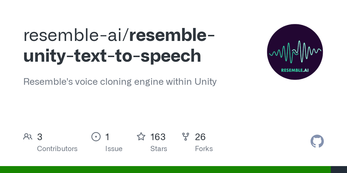 resemble unity text to speech
