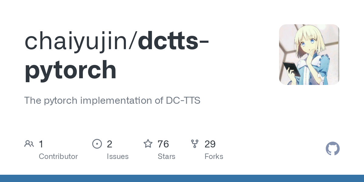 dctts pytorch