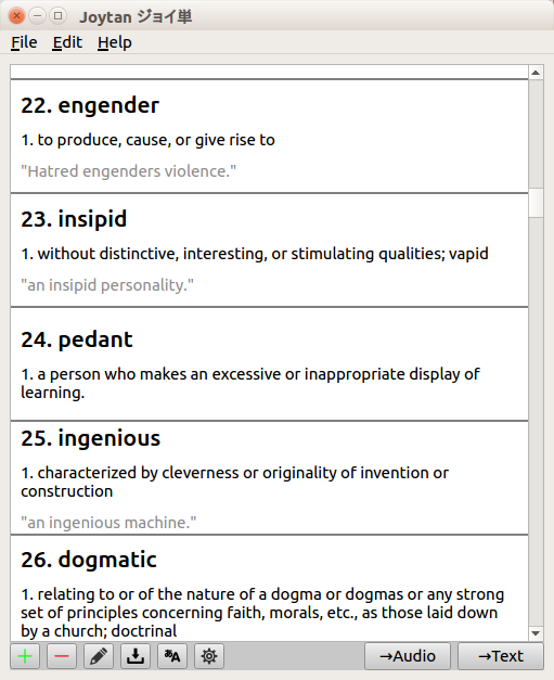 Screenshots des Eingangsfensters