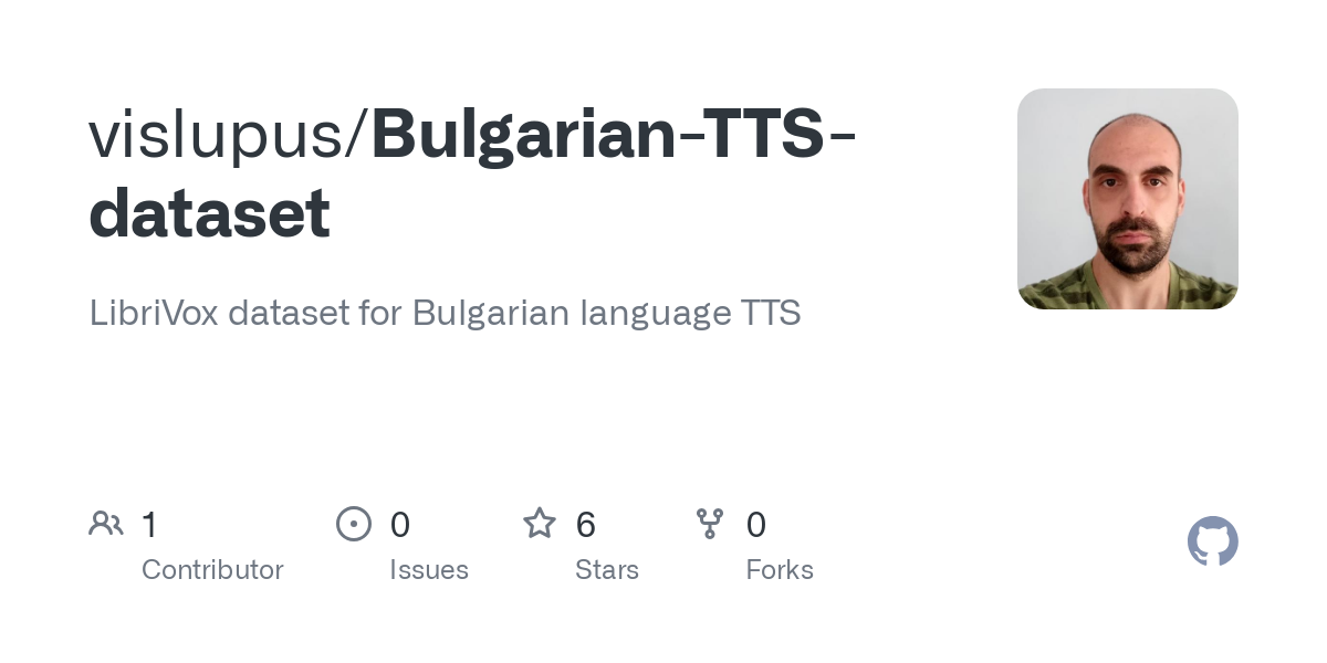 Bulgarian TTS dataset