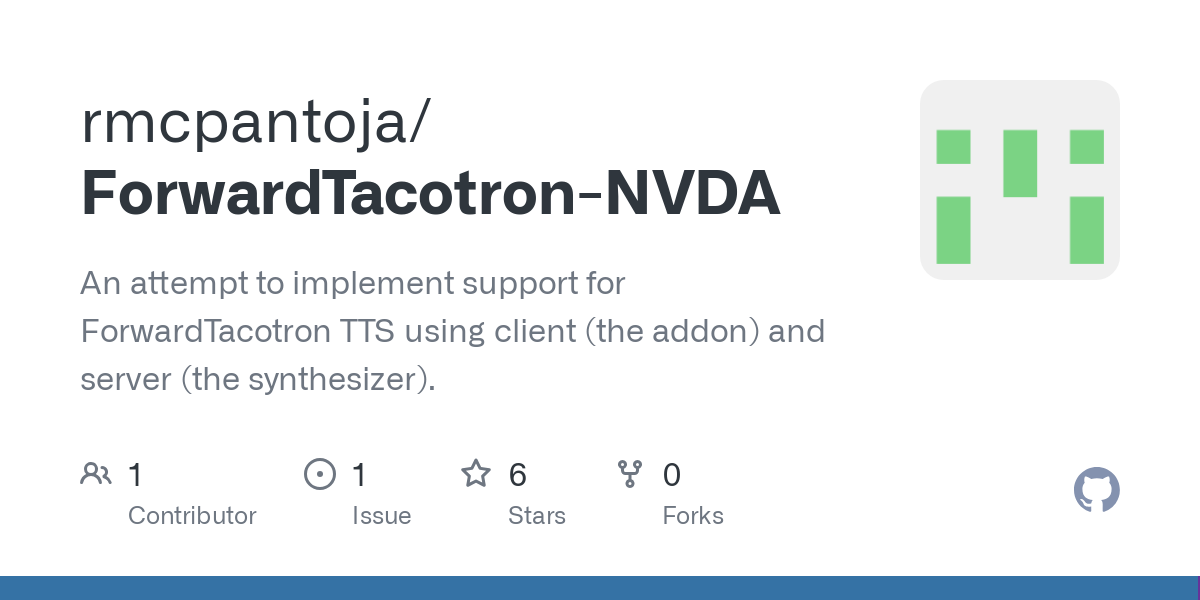ForwardTacotron NVDA