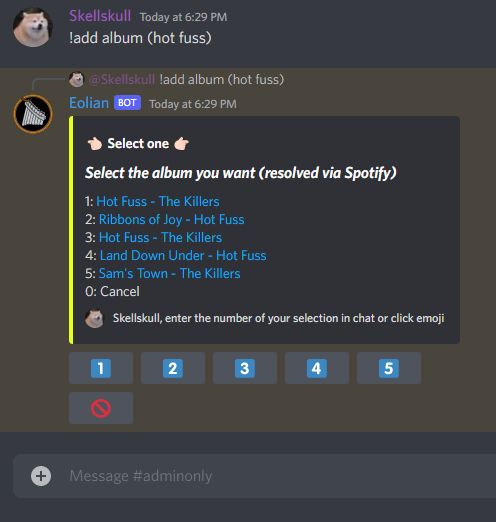 Album Beispiel hinzufügen