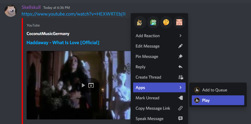Beim Kontextmenü Beispiel