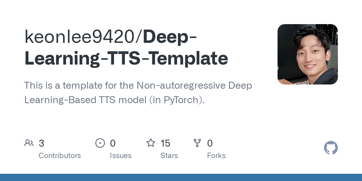 Deep Learning TTS Template