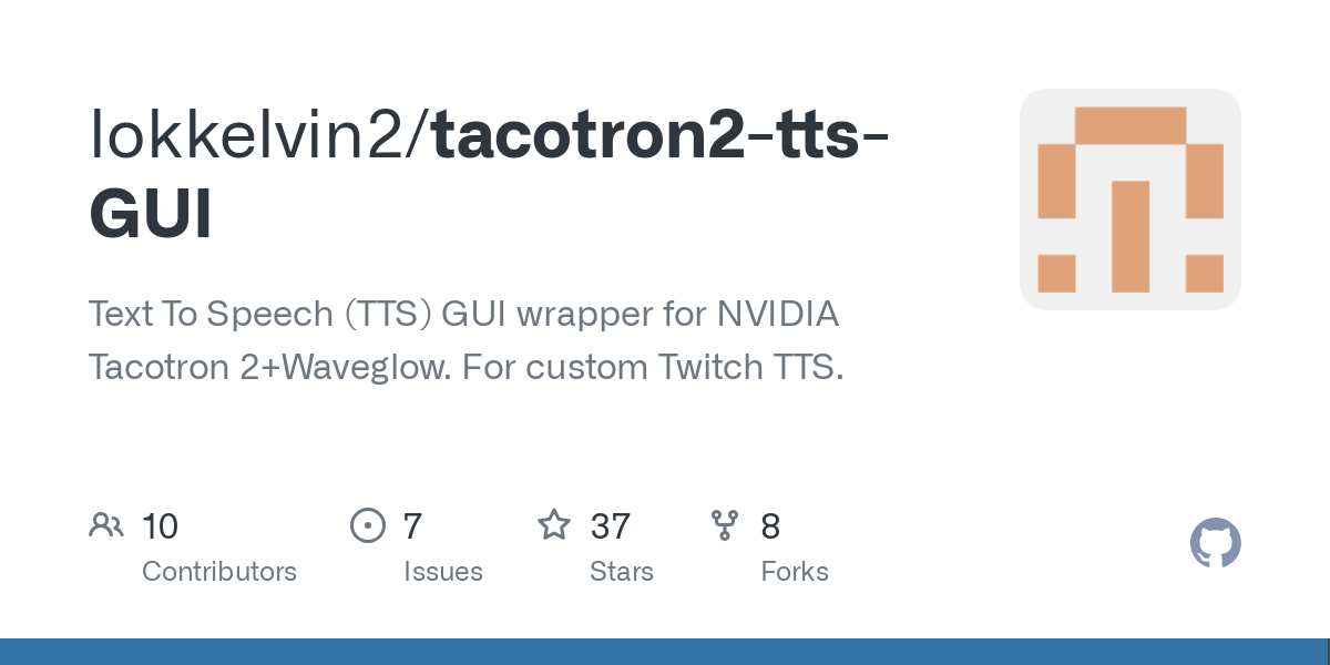 tacotron2 tts GUI