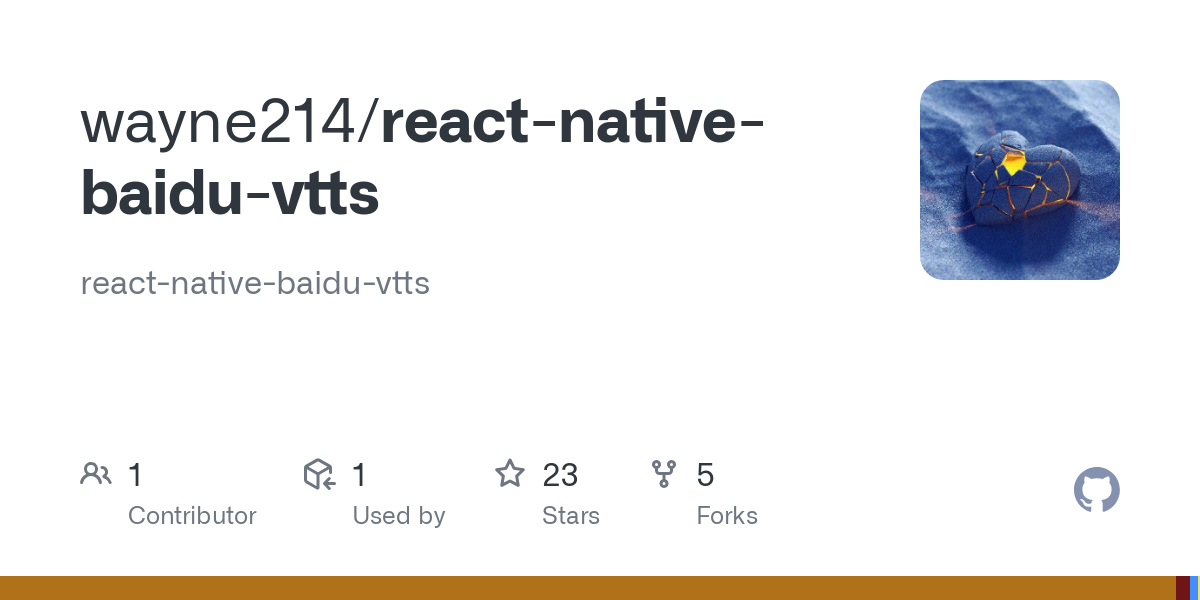 react native baidu vtts