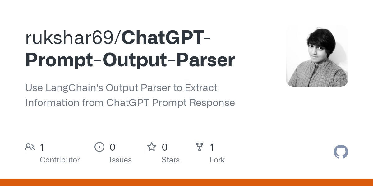 ChatGPT Prompt Output Parser