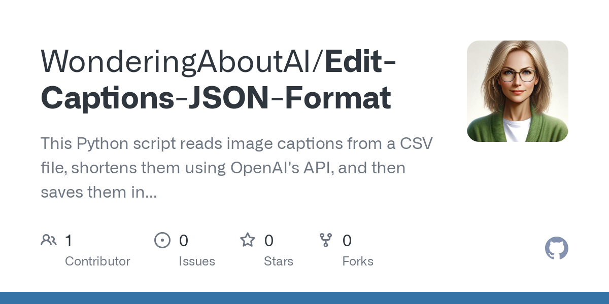 Edit Captions JSON Format