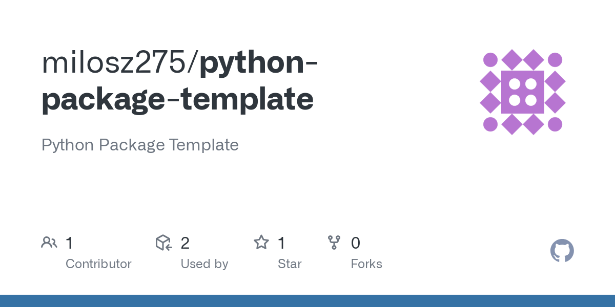 python package template