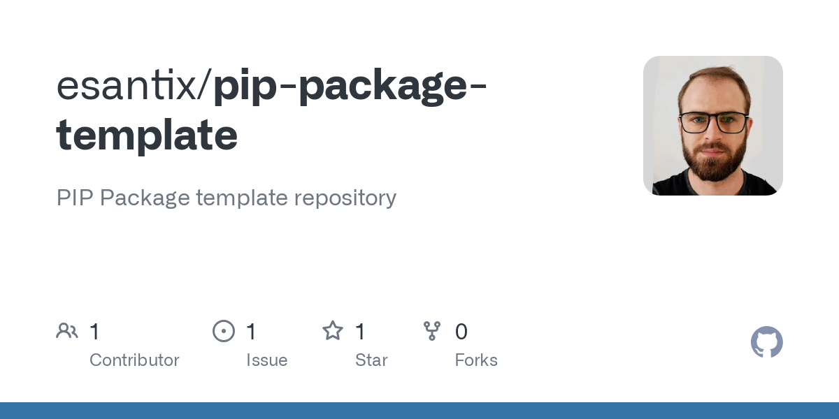pip package template