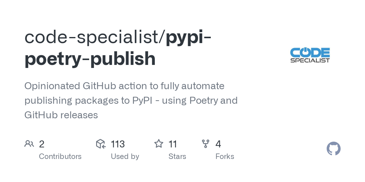 pypi poetry publish