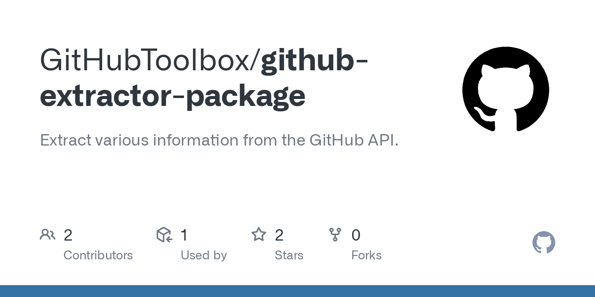 github extractor package