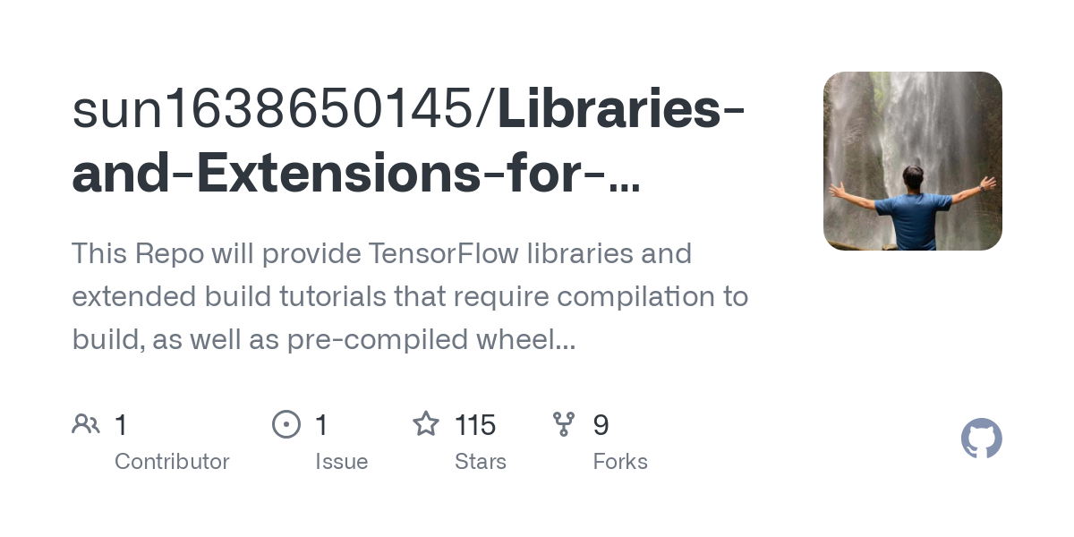 Libraries and Extensions for TensorFlow for Apple Silicon