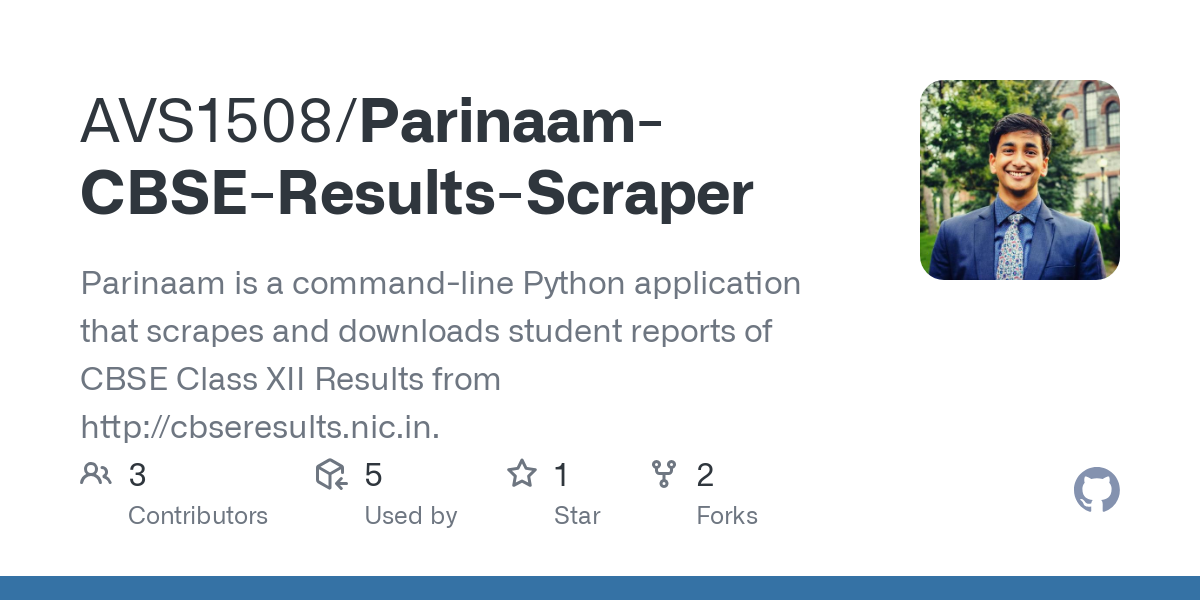 Parinaam CBSE Results Scraper