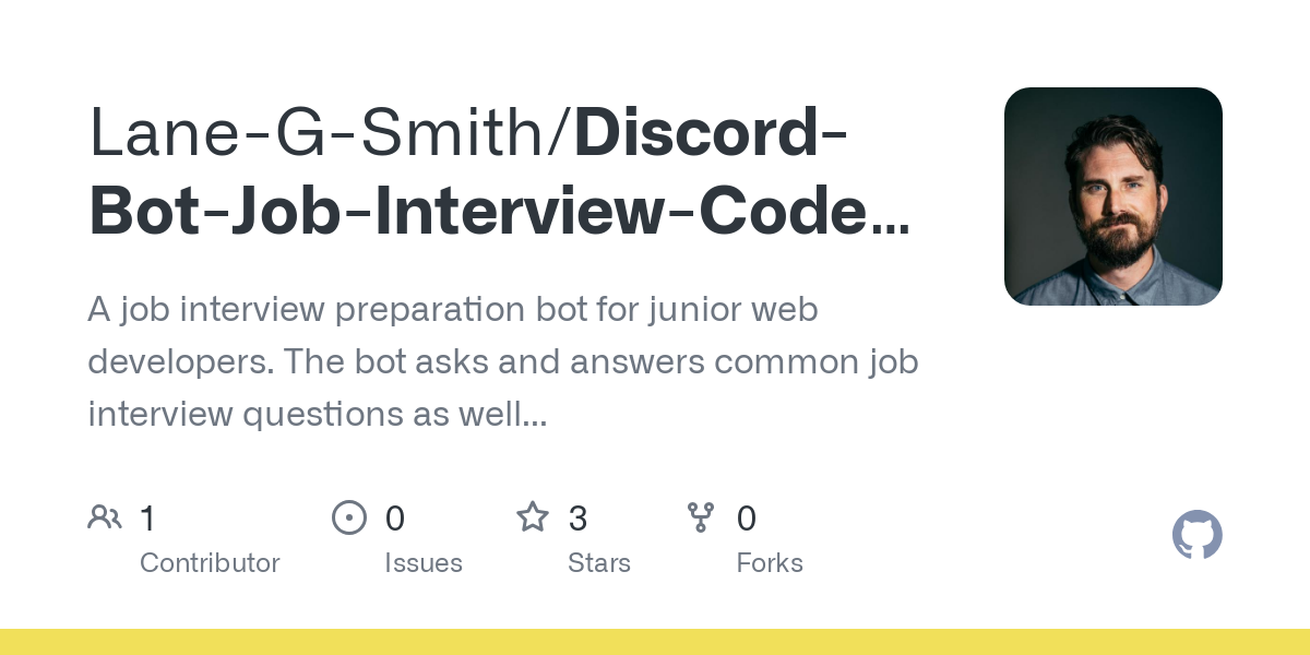 Discord Bot Job Interview Code Buddy