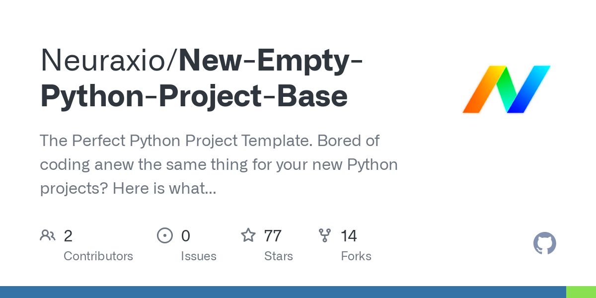 New Empty Python Project Base