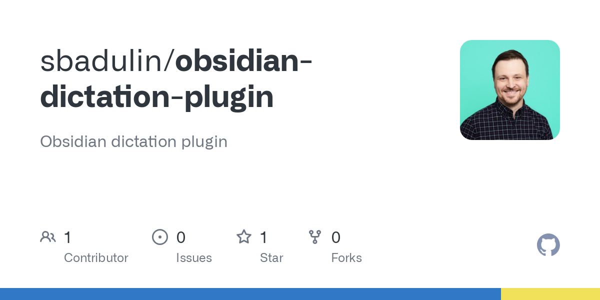 obsidian dictation plugin