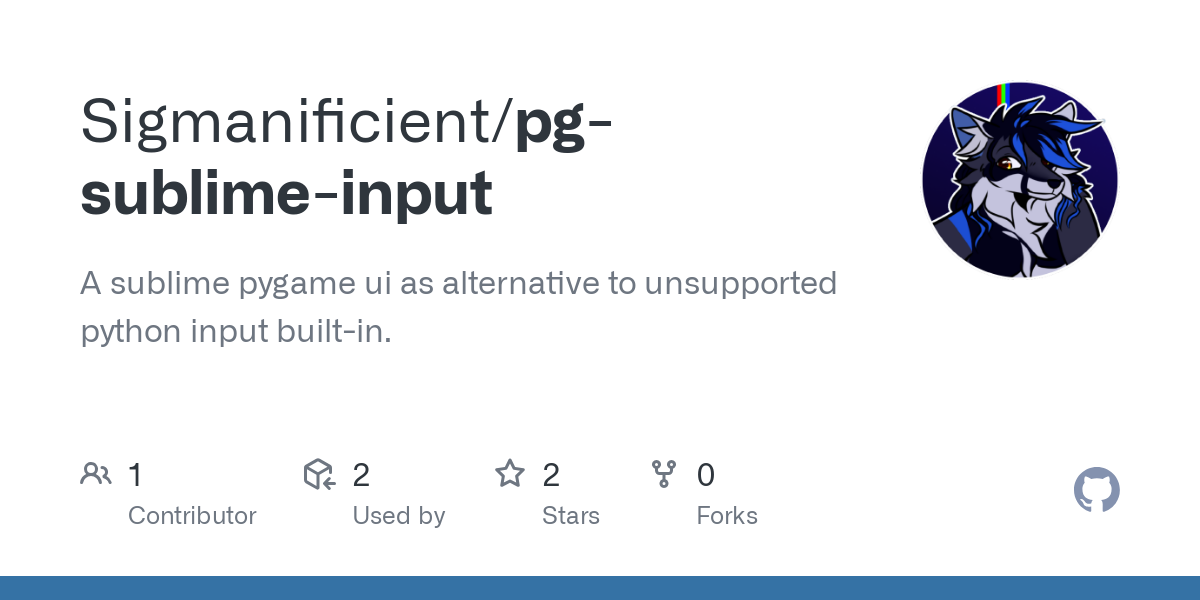 pg sublime input