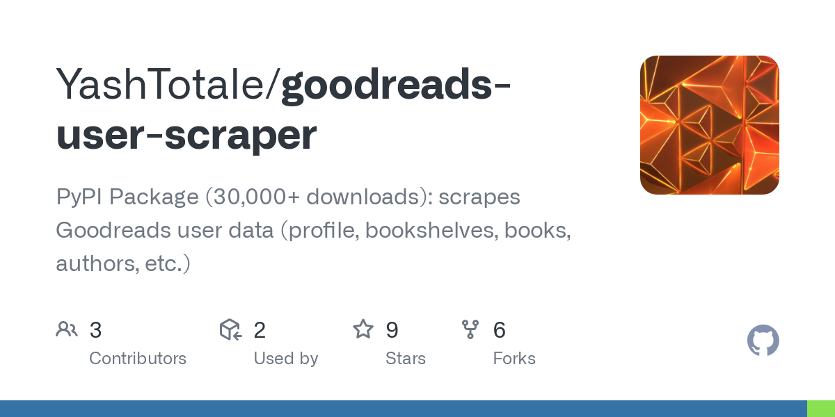 goodreads user scraper