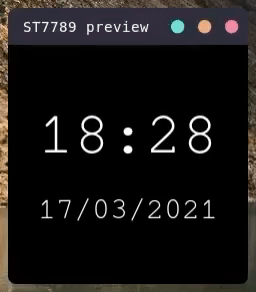 example gif of clock.py