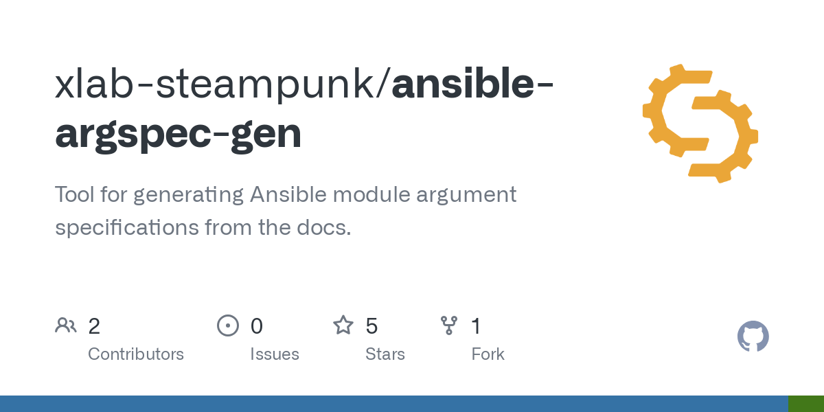 ansible argspec gen