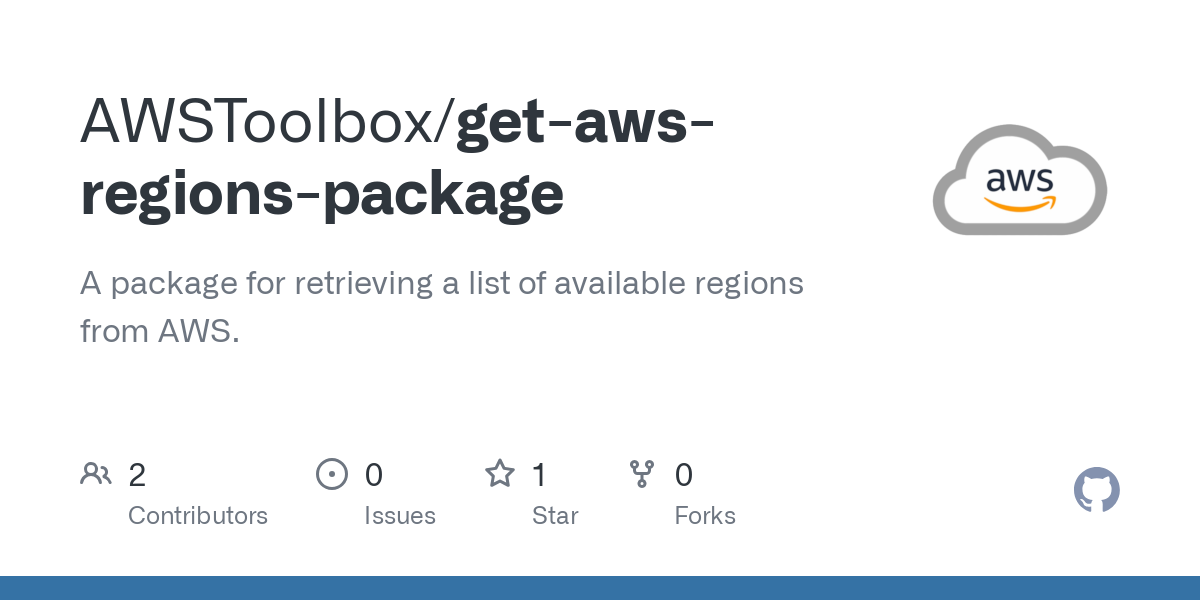 get aws regions package