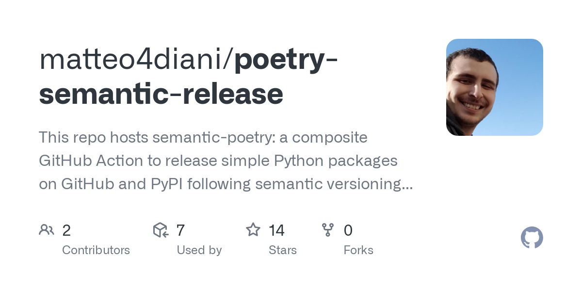 poetry semantic release