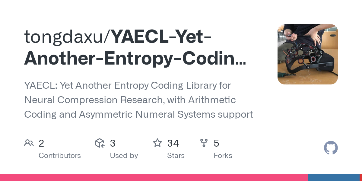 YAECL Yet Another Entropy Coding Library