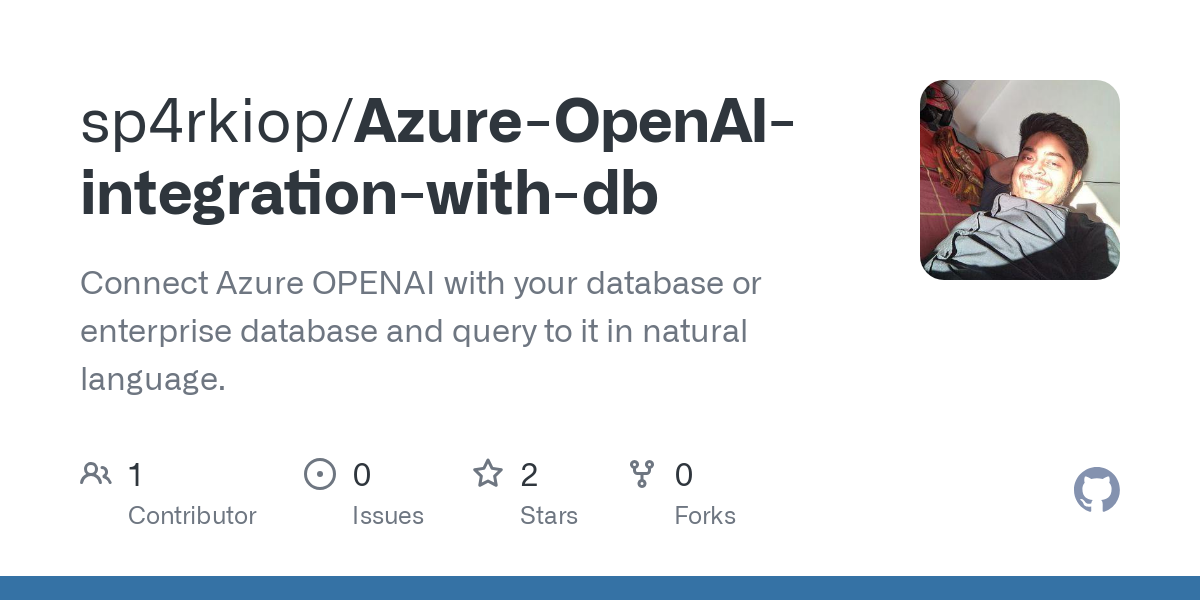 Azure OpenAI integration with db