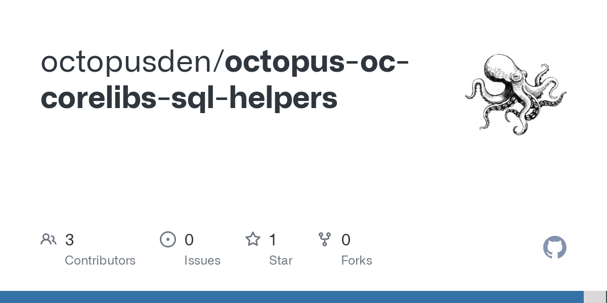 octopus oc corelibs sql helpers