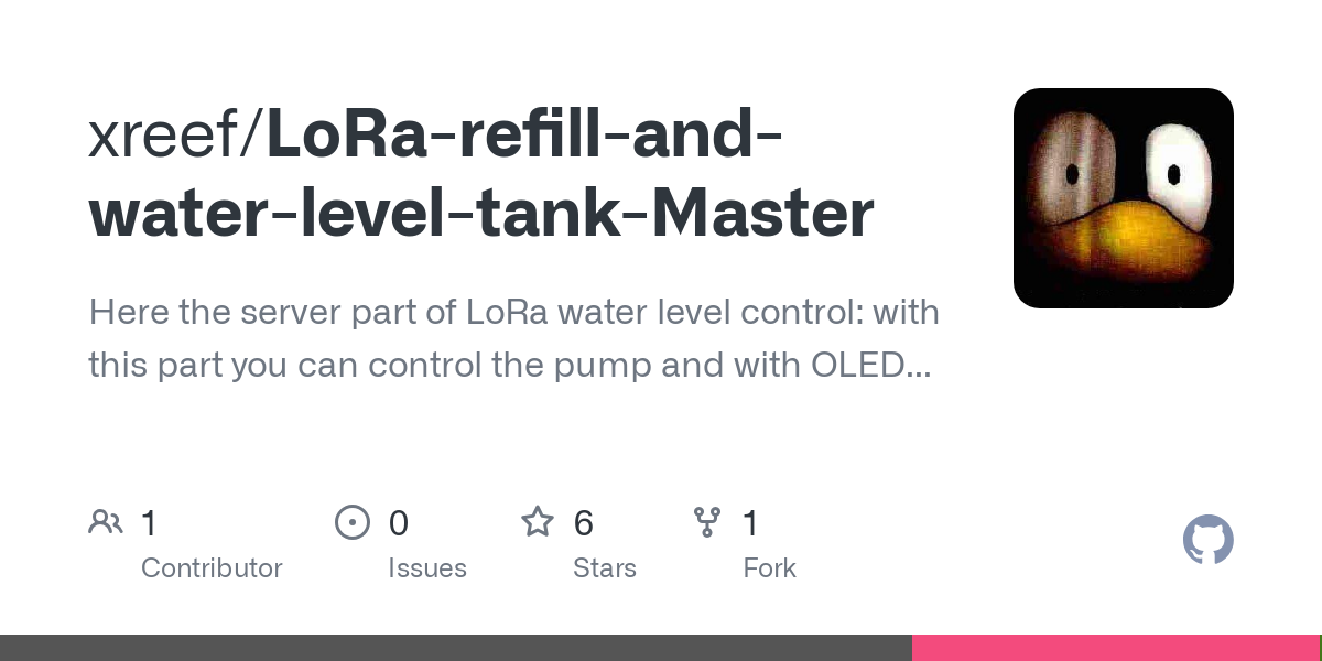 LoRa refill and water level tank Master