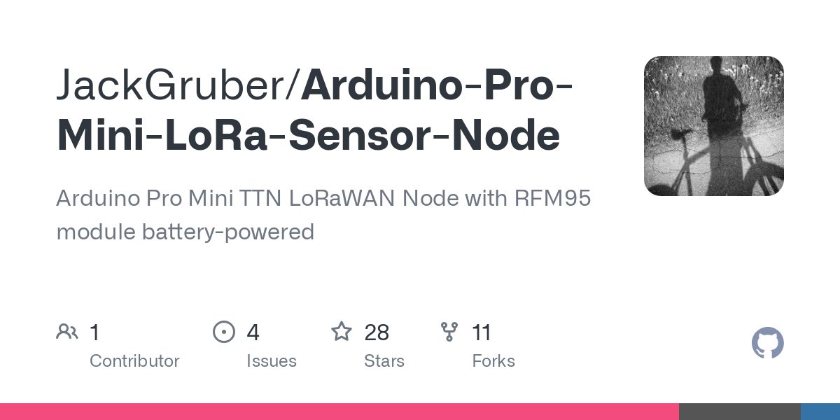 Arduino Pro Mini LoRa Sensor Node