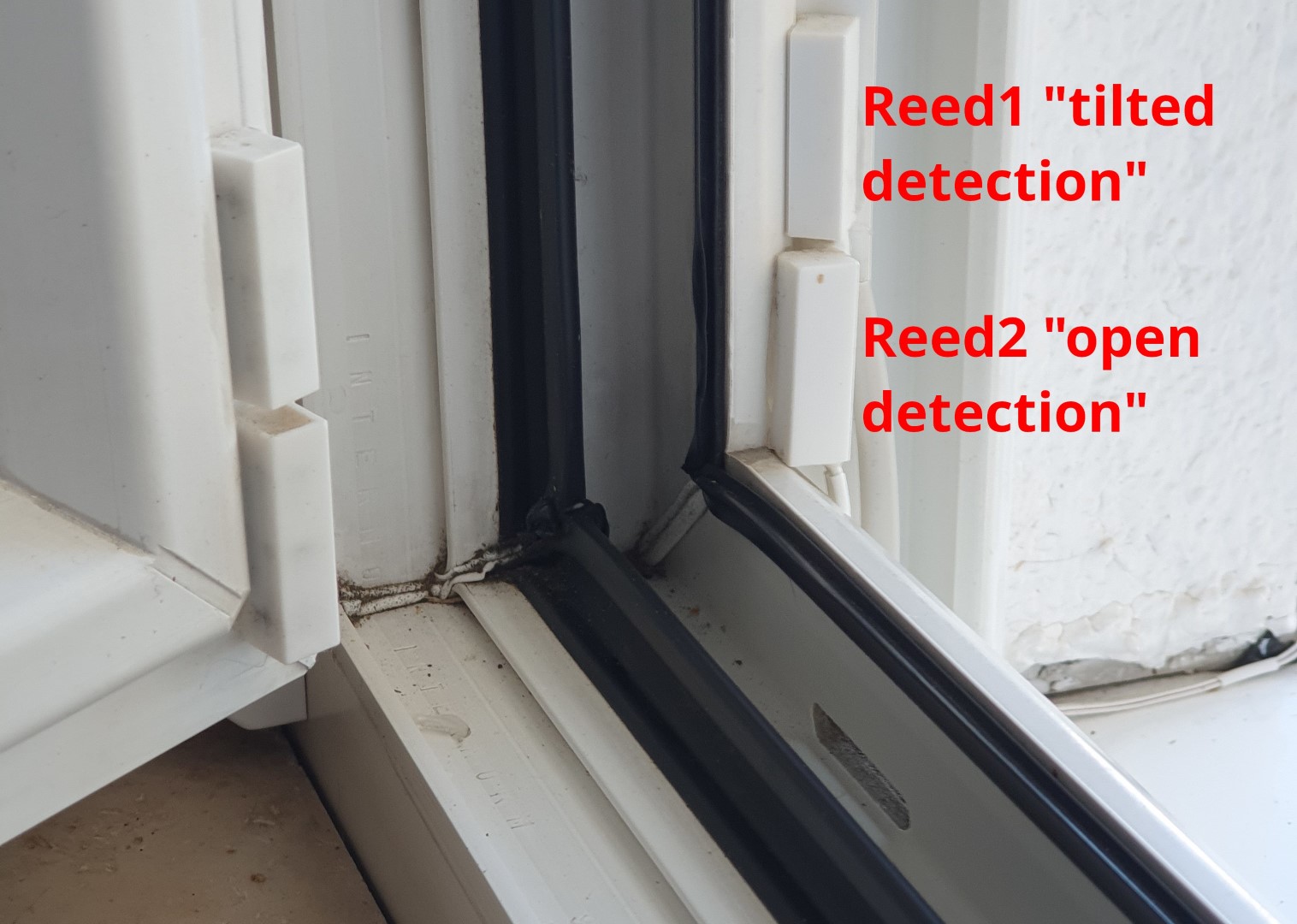 Window reed switches