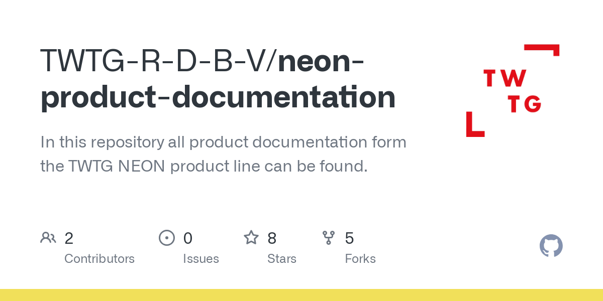 neon product documentation