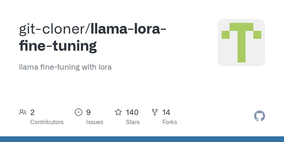 llama lora fine tuning