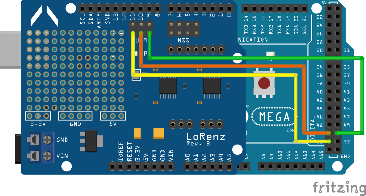 LoRenz shield UNO setup